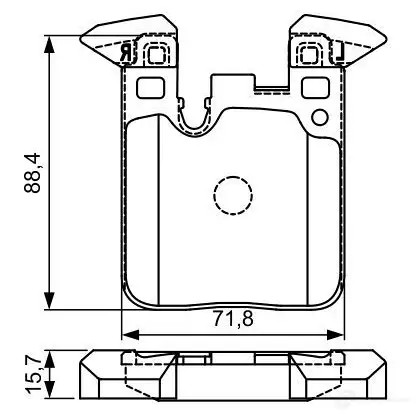 Тормозные колодки, комплект BOSCH 0986495335 342827 E9 90R-02A1081/3583 BP1624