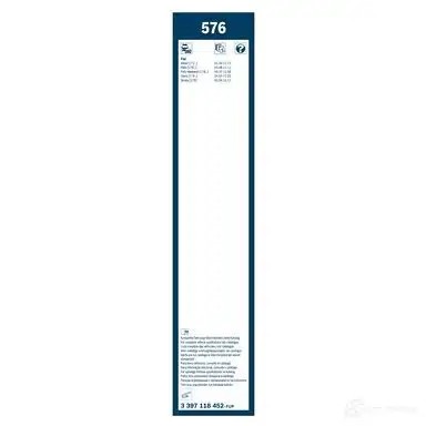 Щетка стеклоочистителя BOSCH 57 6 361139 3397118452 0369Q0D