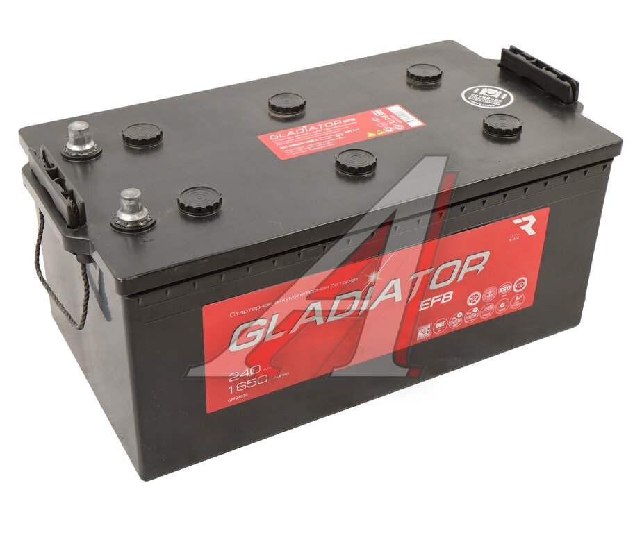 Аккумулятор GLADIATOR EFB 240А/ч обратная полярность