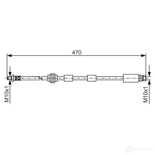 Тормозной шланг BOSCH XT05CX 353214 1987476882 BH52 6