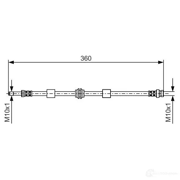 Тормозной шланг BOSCH 1987476713 BH40 6 SQTTA 353105
