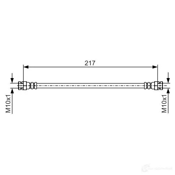 Тормозной шланг BOSCH BH1614 1987481556 BH14 40 354651
