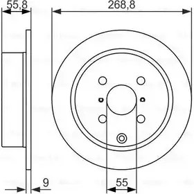 Тормозной диск Bosch BD 1022 0 986 479 938 LEPLQ7 340100