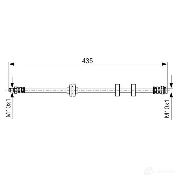 Тормозной шланг BOSCH B H522 1987476878 353210 L8R5F