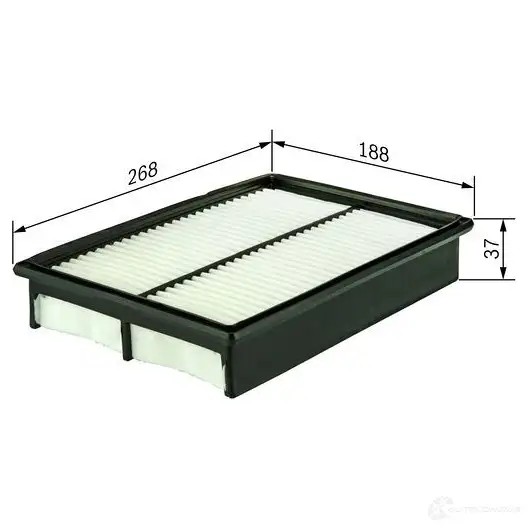 Воздушный фильтр BOSCH 350719 S 9174 1987429174 VWLW2YA