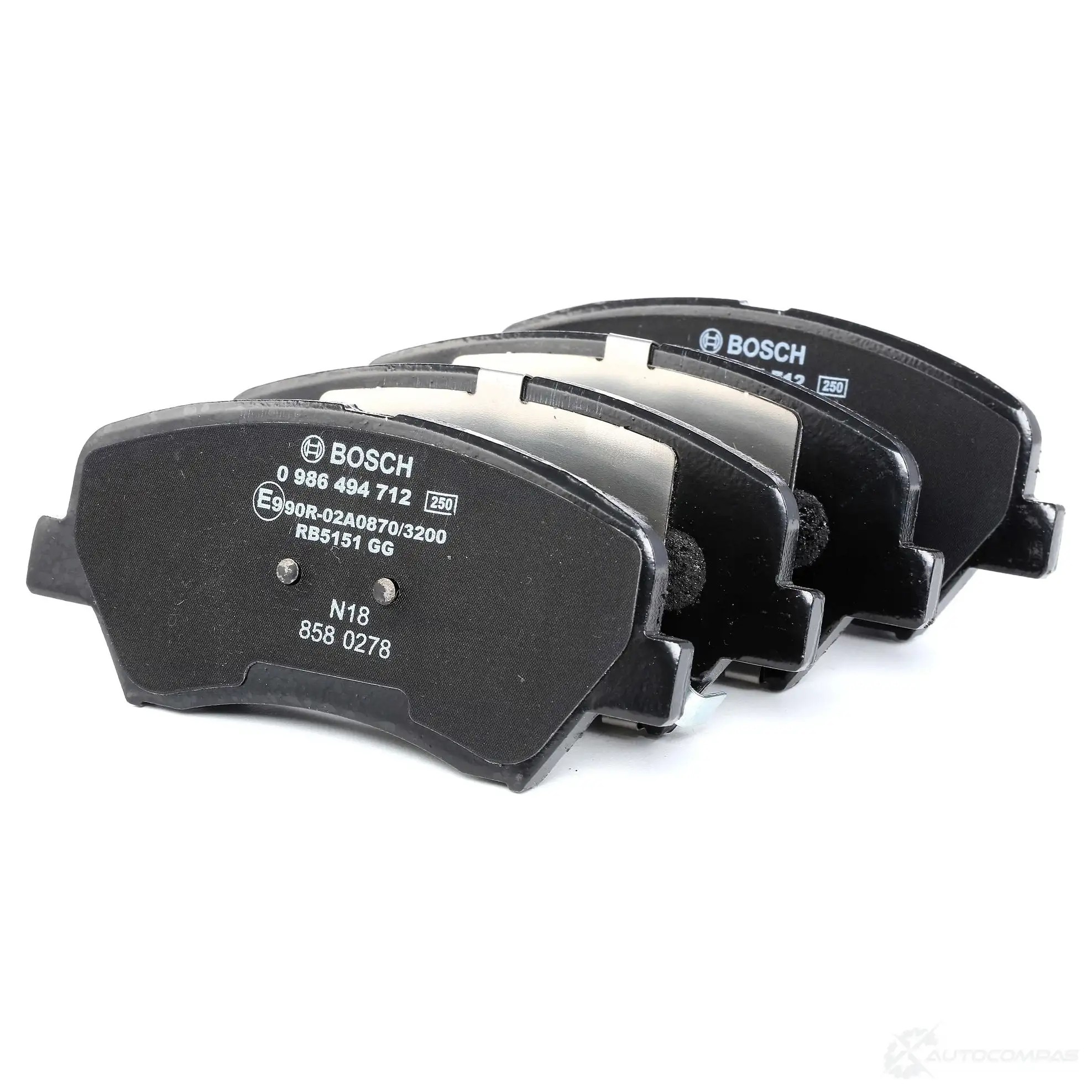Тормозные колодки, комплект BOSCH 0986494712 BP1707 1193483970 256 92