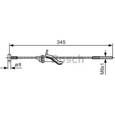 Трос ручника Bosch 355129 A88XP BC9 53 1 987 482 059