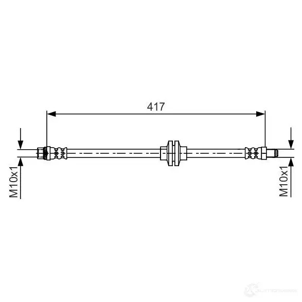 Тормозной шланг BOSCH 1987481626 BH1 510 354719 DQBVE3L