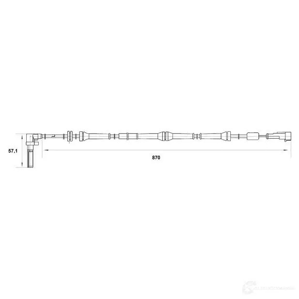 Датчик АБС BOSCH DF 10 WS7017 0265007017 315267