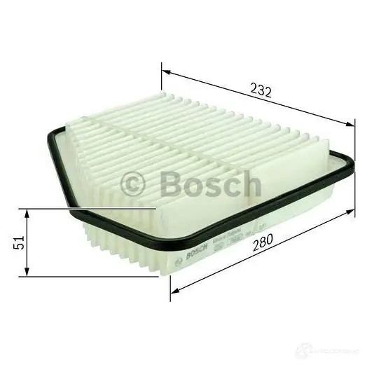Воздушный фильтр BOSCH 370018 GITMA f026400162 S01 62