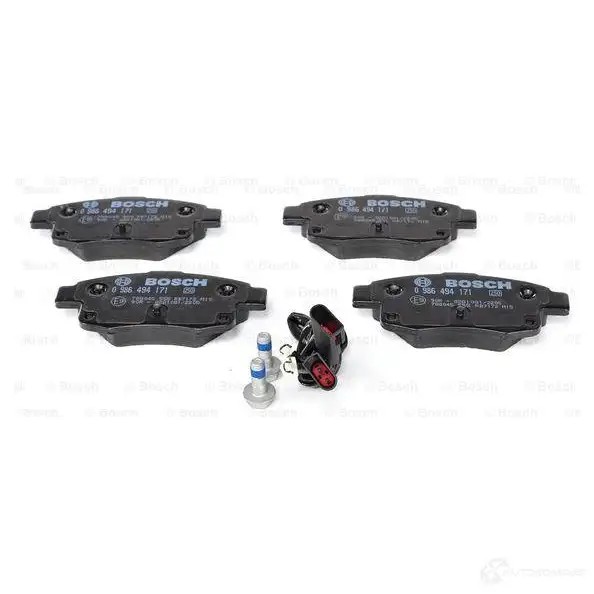 Тормозные колодки, комплект BOSCH 0986494171 24486 8701D150 342168