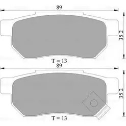 Тормозные колодки, дисковые, комплект Bosch BP2033 0 986 AB2 033 1193488076 7233-D 374