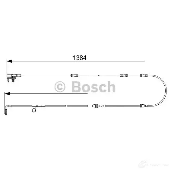 Датчик износа тормозных колодок BOSCH NX0582A 1987473582 AP1 049 351579
