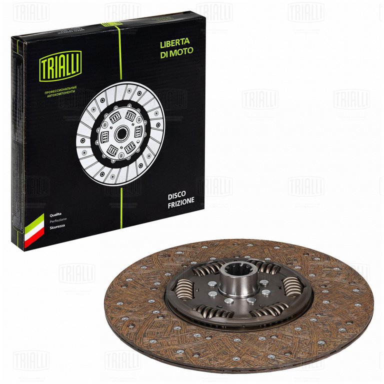 Диск сцепления КАМАЗ-ЕВРО (КПП-154) (аналог SACHS) TRIALLI