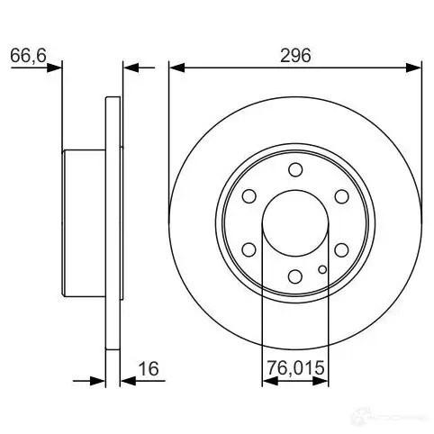 Лямбда зонд, кислородный датчик BOSCH 16021 LS 30021 0258030021 312961