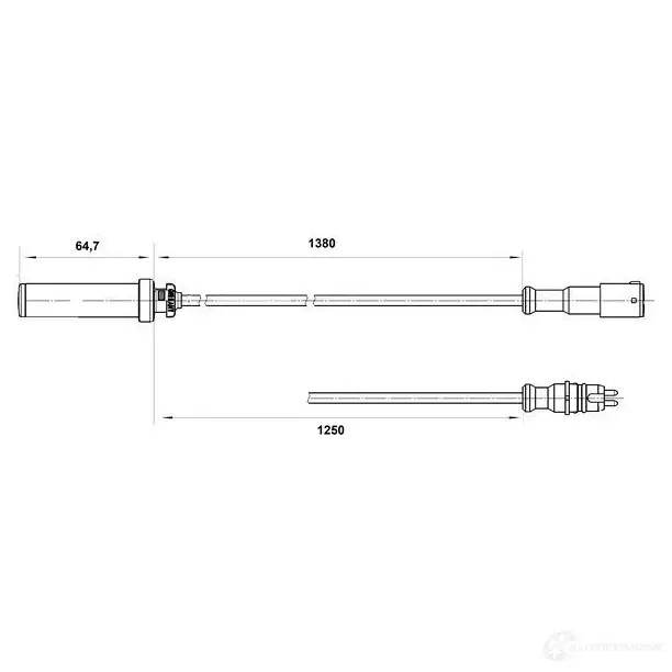 Датчик АБС BOSCH KP7C5 314881 D F4 0265004016