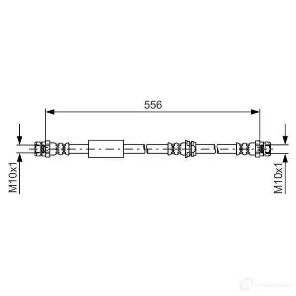 Тормозной шланг BOSCH GSHNUX 354686 BH14 77 1987481593