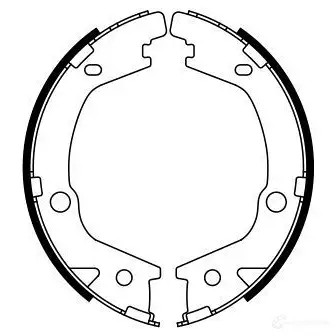Тормозные колодки ручника, комплект BOSCH B S990 341820 0986487770 EIXGOU