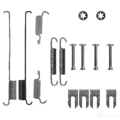 Ремкомплект тормозных накладок BOSCH TFB1RHN 352432 AS 182 1987475219