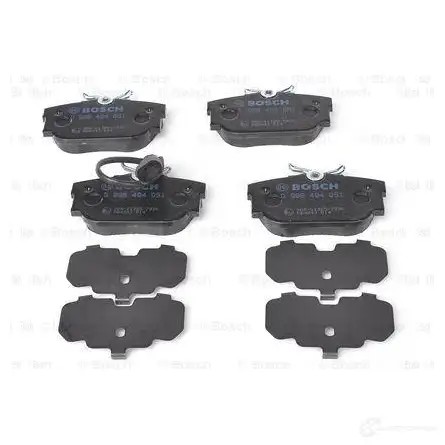 Тормозные колодки, комплект BOSCH 342062 BP457 23224 0986494051