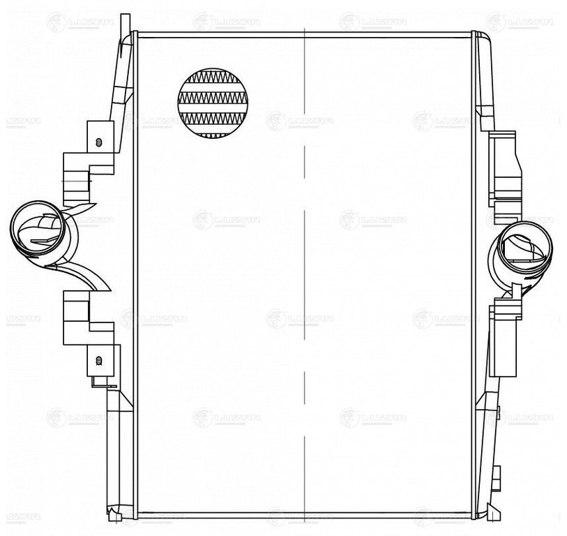 Интеркулер КАМАЗ-5490 MERCEDES Axor (02-) LUZAR
