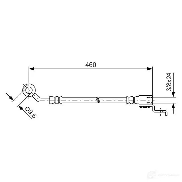 Тормозной шланг BOSCH 1YWYEG 354201 BH97 5 1987481083