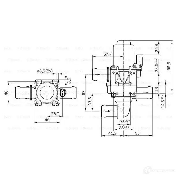 Клапан вентиляции картерных газов BOSCH 1147412207 1423096076 CM8 U6E 4047024714274