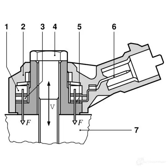 Датчик детонации BOSCH 0261231173 LJPJG6 KS-4- S 314305