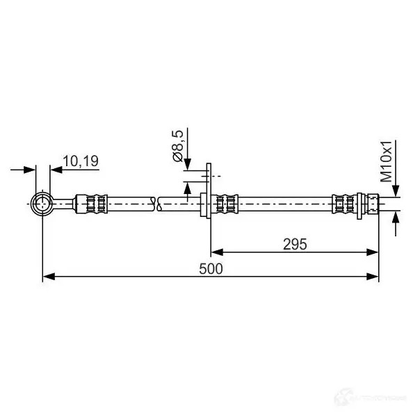 Тормозной шланг BOSCH 353123 B H429 1987476736 RSANK