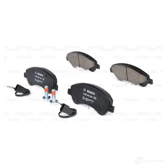 Тормозные колодки, комплект BOSCH 24485 8736-D1528 0986494236 342224