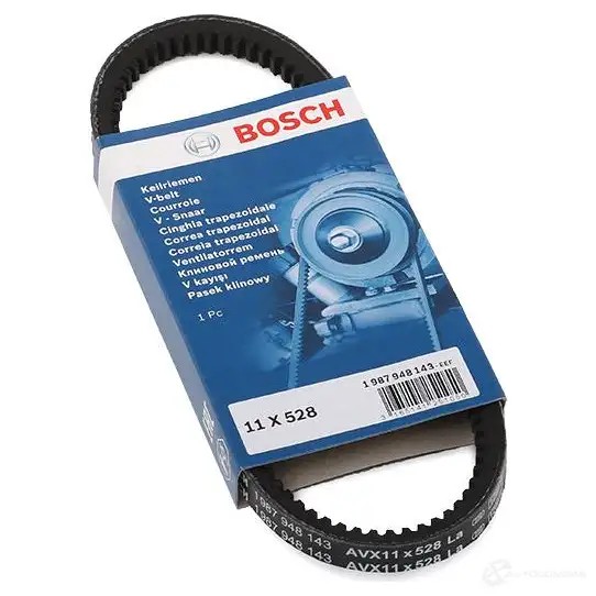 Клиновой ремень BOSCH 1987948143 357085 11A0528 11 x 528