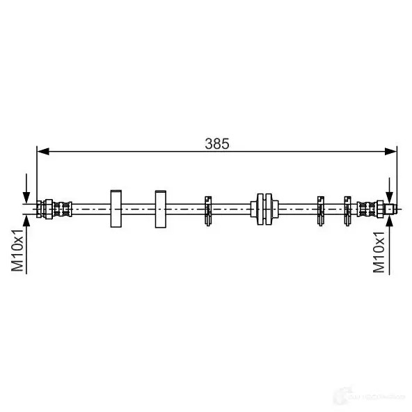 Тормозной шланг BOSCH B H142 6LL0S2K 352886 1987476438