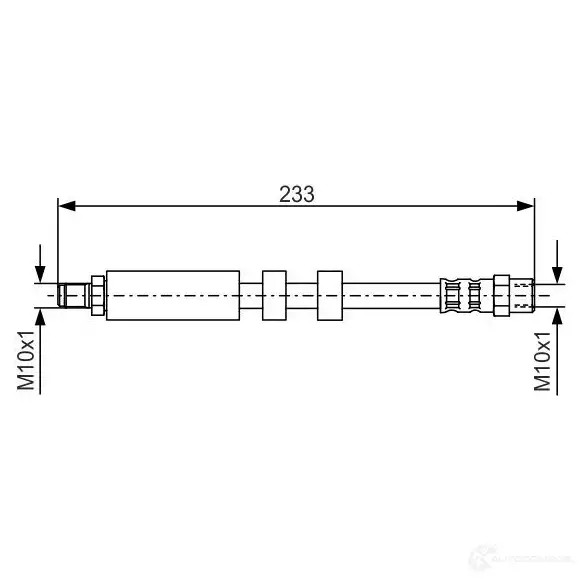 Тормозной шланг BOSCH 1987476418 352872 K2LZA BH13 1
