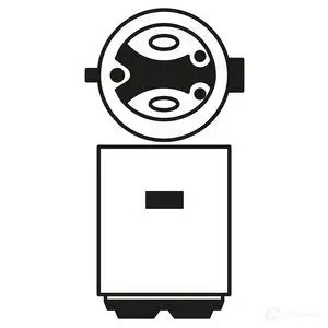 Лампа накаливания S1 BA20D 25/25 Вт 12 В BOSCH 1987302106 12V 25/25W S1 PURE LIGHT 350208 RTMGD