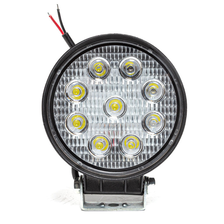 Фара рабочего света круглая 115х142x42мм 27W 9LED (рассеянный свет) AVTOELECTRICA