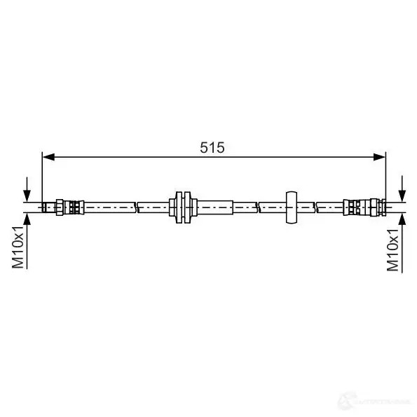 Тормозной шланг BOSCH 354578 1987481482 BH136 8 JPAAJ