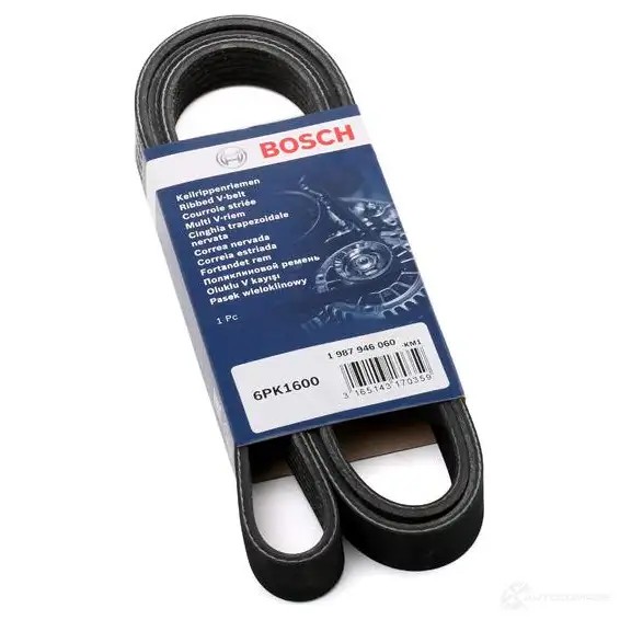 Приводной ремень, поликлиновой BOSCH 1987946060 355936 6PK1600 6 PK 1600