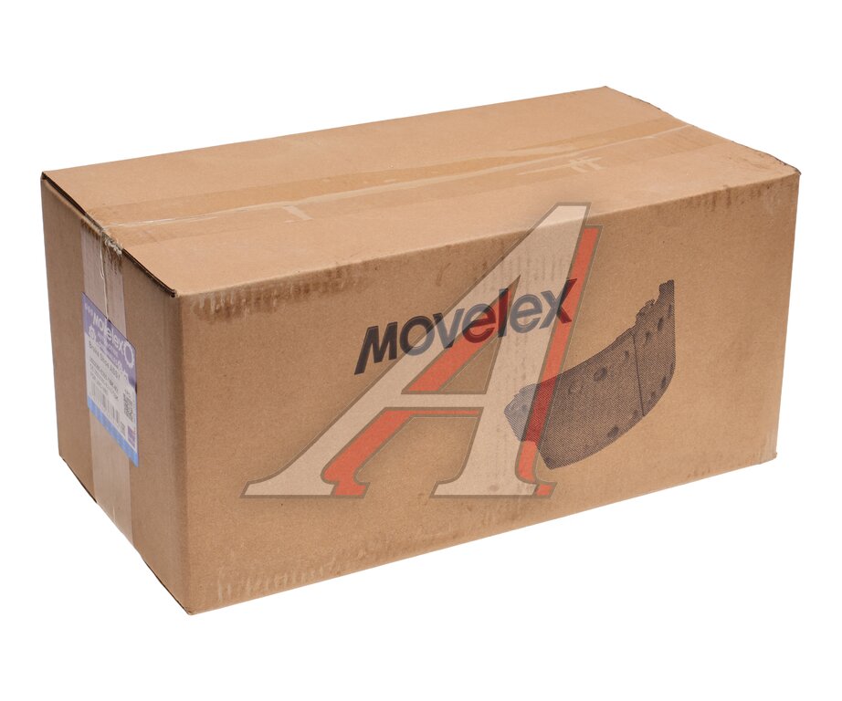 Колодки тормозные JAC N80 КАМАЗ Компас-9 задние барабанные (1шт.) (нижняя) MOVELEX