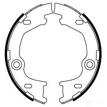 Тормозные колодки ручника, комплект BOSCH BS9 97 JMMA4 0986487777 341828