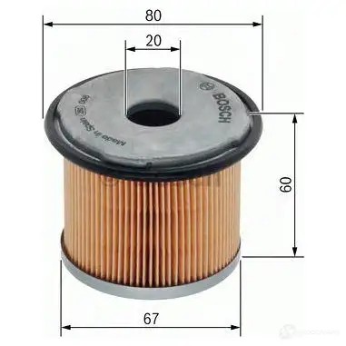 Топливный фильтр BOSCH 1457429281 FF 06 K3YYM 1423167821