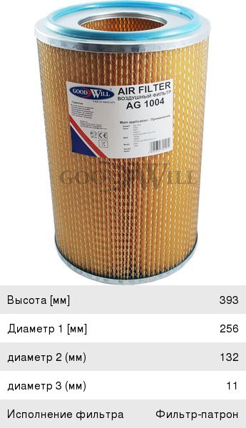 Фильтр воздушный КАМАЗ GOODWILL