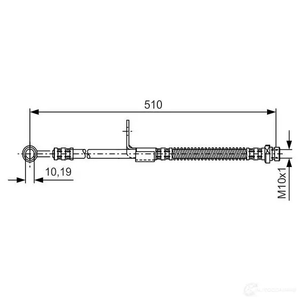 Тормозной шланг BOSCH 354271 NJQXNTZ 1987481155 BH1 047