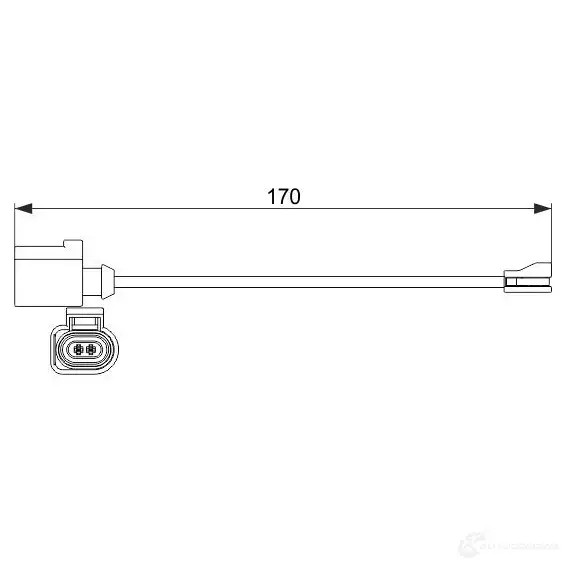 Датчик износа тормозных колодок BOSCH NUCZNQ 1987474512 AP 612 351941