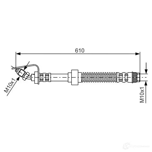 Тормозной шланг BOSCH 353235 8XT9Y9T B H551 1987476907