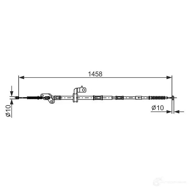 Трос ручника, стояночного тормоза BOSCH 1987482903 JH C55U 1437241242