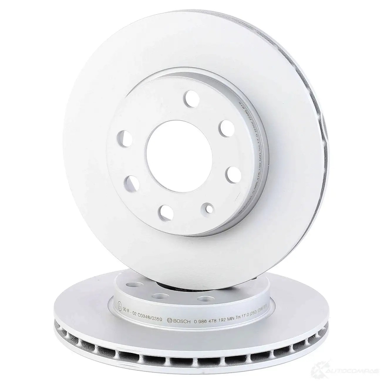 Тормозной диск BOSCH 0986478192 E1 90 R - 02C0348/0355 BD154 338777