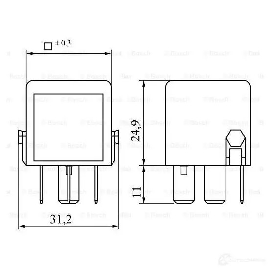 Реле BOSCH 0986332041 V23134-A52- X444 334836 LZNXGR