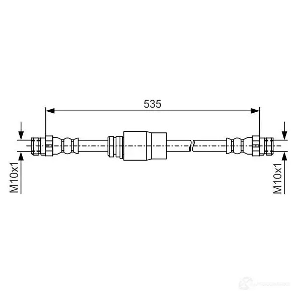 Тормозной шланг BOSCH 30CJZ8 BH107 6 354296 1987481184