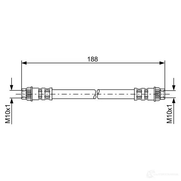 Тормозной шланг BOSCH B H561 BEYNYQG 353245 1987476917