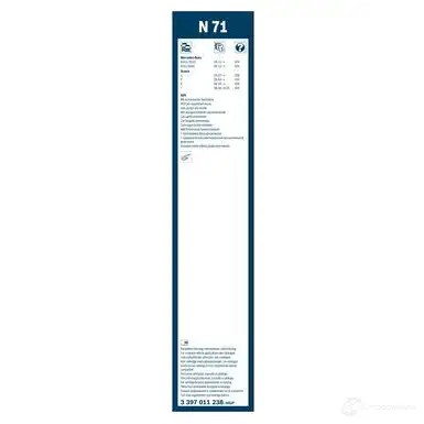 Щетка стеклоочистителя BOSCH K7PWRNC 360777 3397011238 N 71